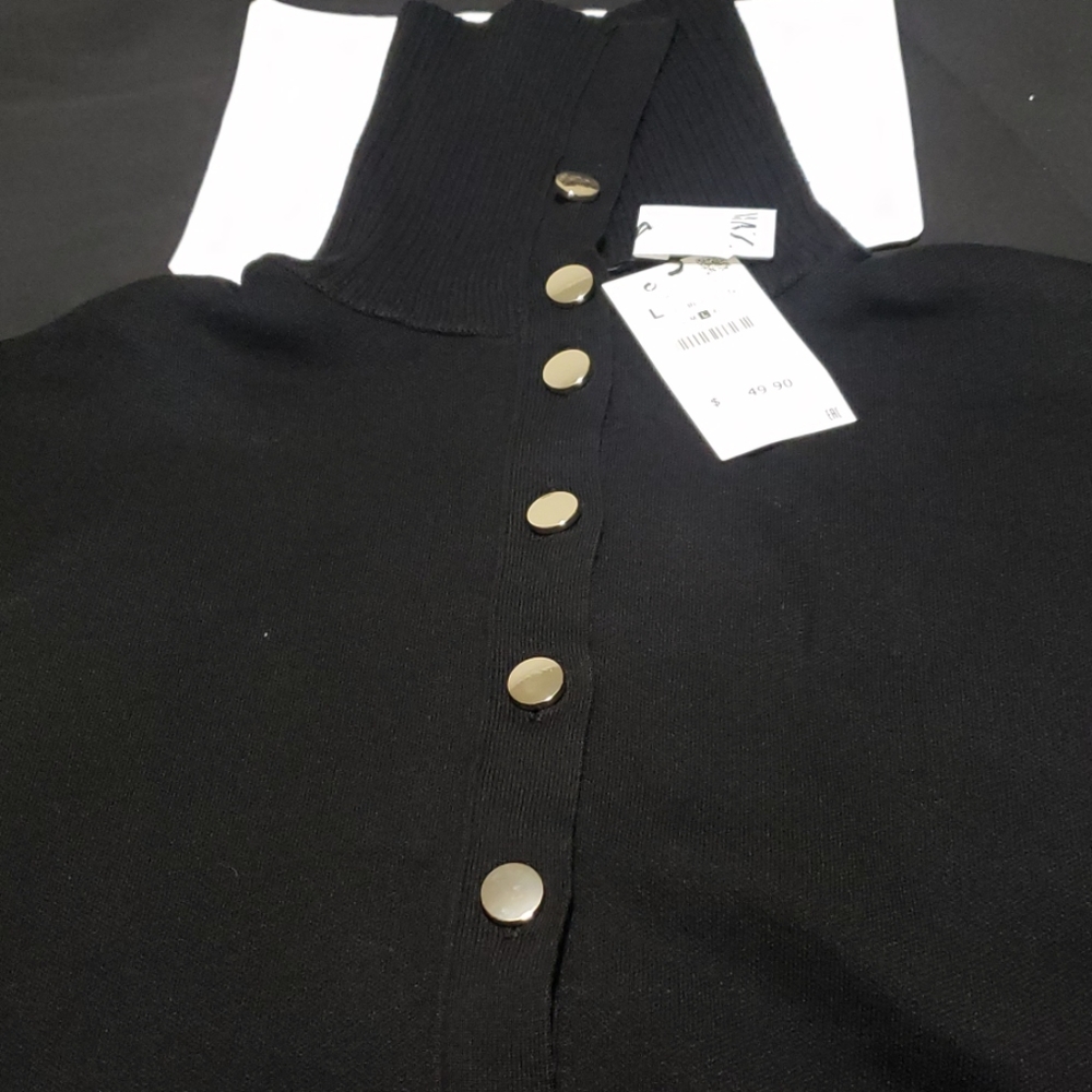 Black zara cardigan size large